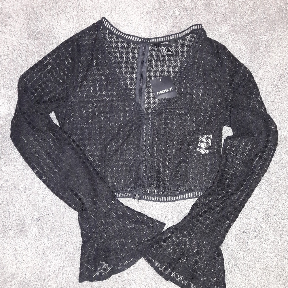 Forever 21 see through crop top